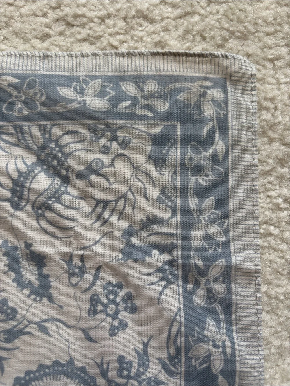 Banana Republic Blue Floral Scarf